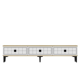Hanah Home Yuka 180 Soporte para TV Roble Zafiro y Blanco